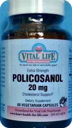 Vital Life Nutritionals Policosanol Extra Strength Capsules